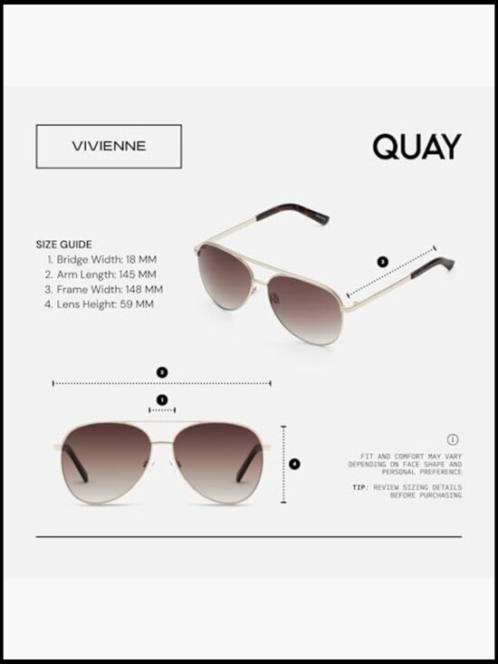 Oversize Aviator Sunglasses with Accessory Kit main image 4